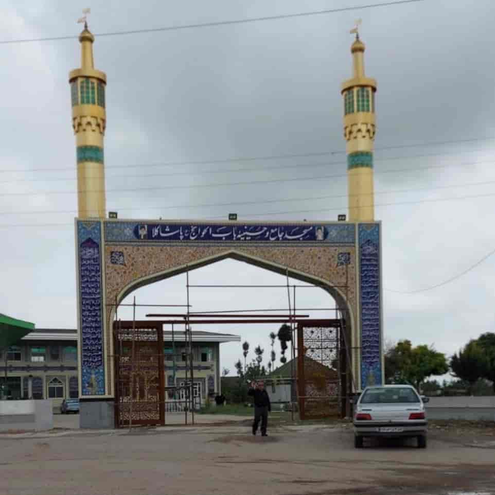 ساخت و نصب گلدسته طرح امام حسین آلومینیوم طلایی