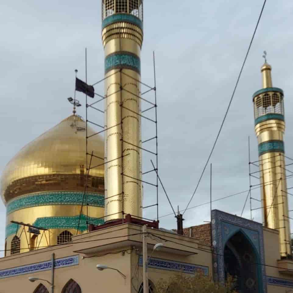 ساخت گنبد و گلدسته استیل طلایی در اردستان ساخت گنبد و گلدسته استیل طلایی در اردستان